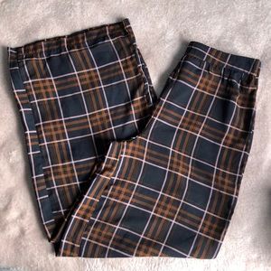 Plaid Culotte Pant